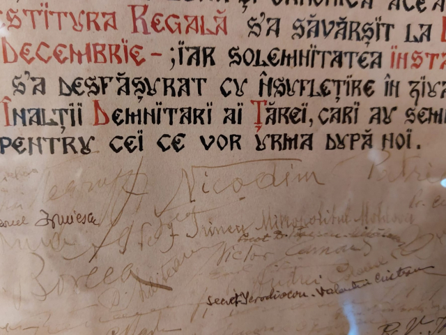 Act Comemorativ de la înscăunarea Mitropolitului Irineu Mihălcescu