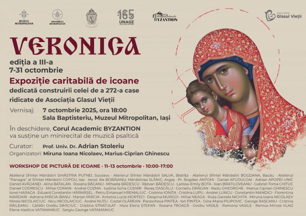 „Veronica” – Expoziție caritabilă de icoane, ediția a III-a, Dedicată finalizării celei de-a 272-a case a Asociației „Glasul Vieții”