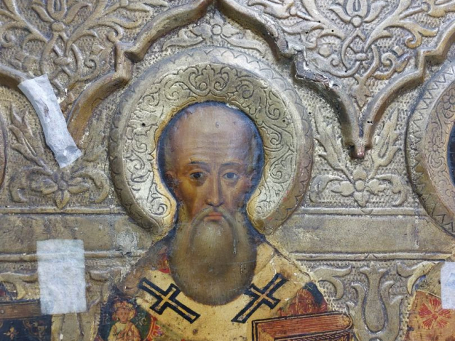 Icoana „Corifeilor Ortodoxiei”, de la Mănăstirea „Sfinții Trei Ierahi” din Iași