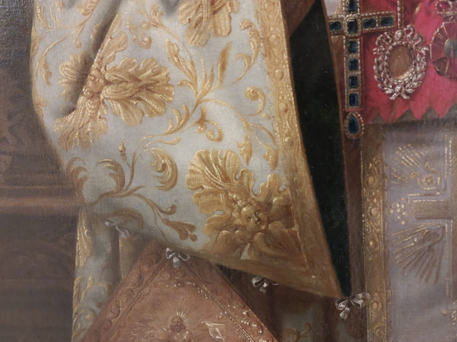 Tabloul Mitropolitului Veniamin Costachi în veșminte liturgice