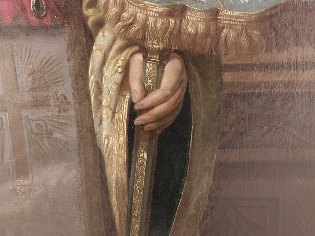 Tabloul Mitropolitului Veniamin Costachi în veșminte liturgice